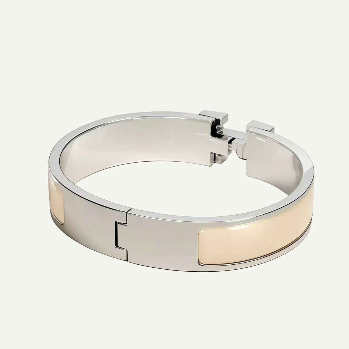 Hermès - Clic H Bracelet Cream