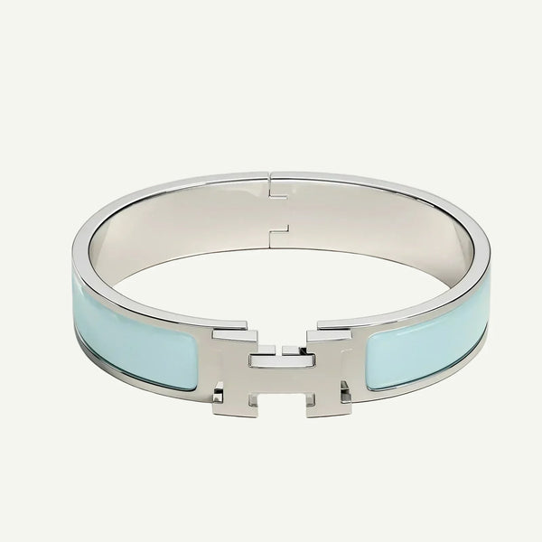 Hermès - Clic H Bracelet Polar Blue