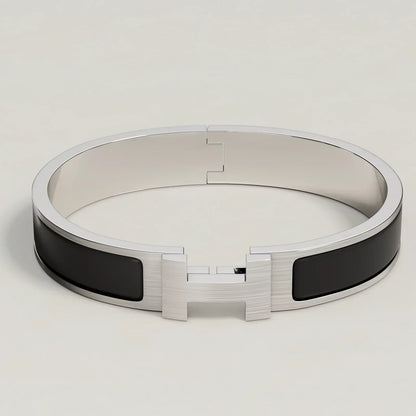 Hermès - Bracelet Clic HH Noir Mat
