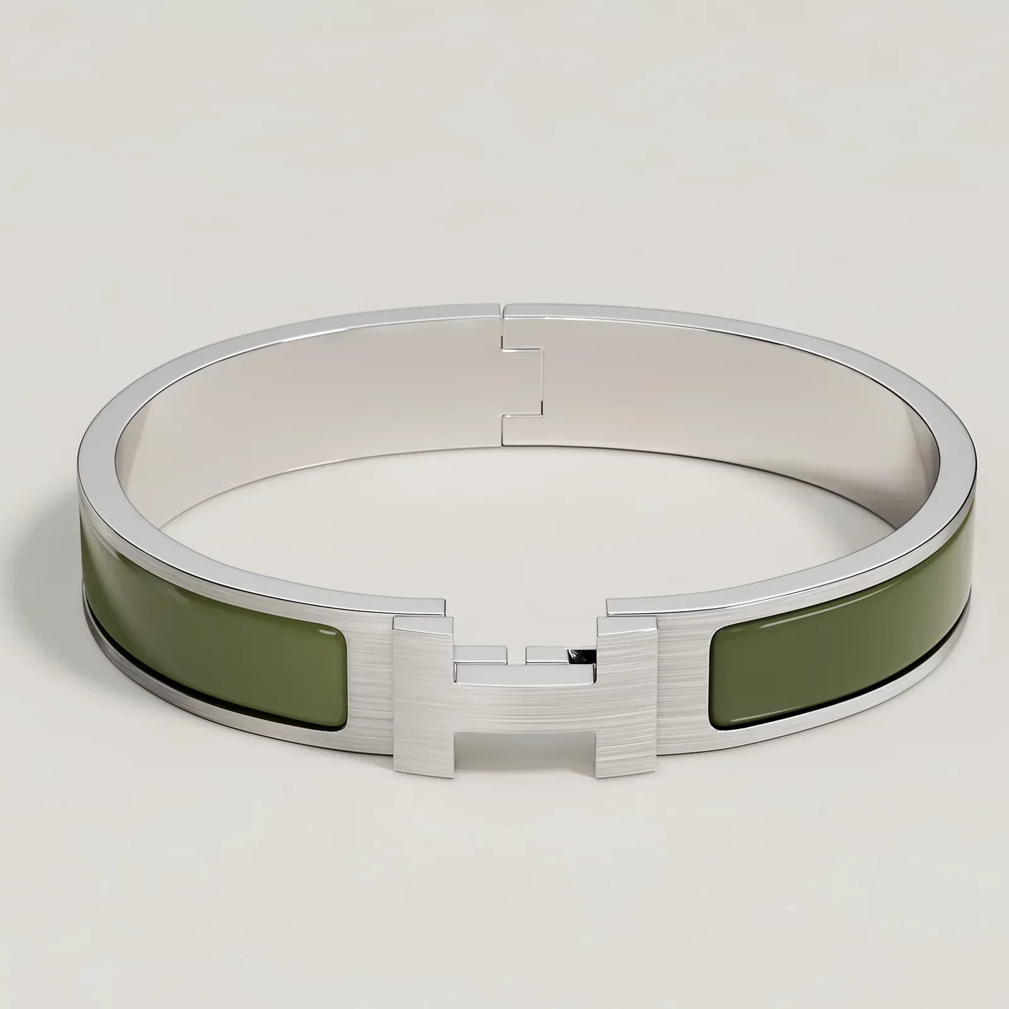 Hermès - Bracelet Clic HH Loden Mat