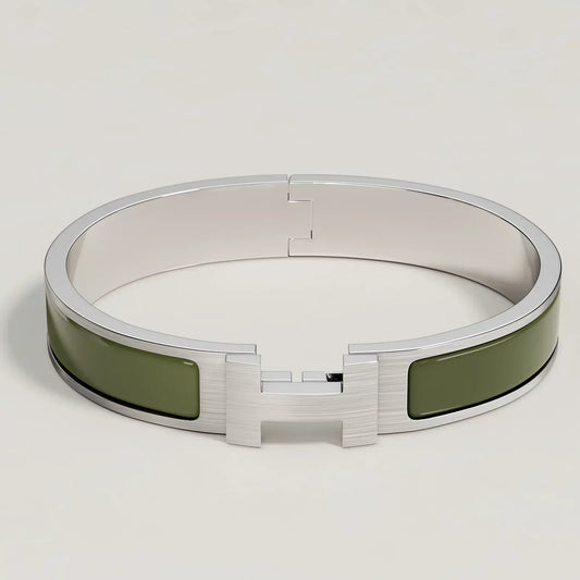 Hermès - Bracelet Clic HH Loden Mat
