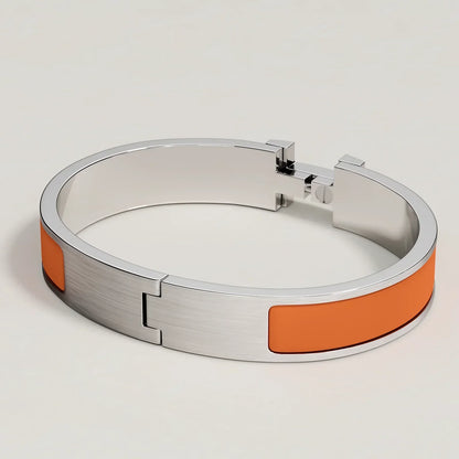 Hermès - Bracelet Clic HH Orange Feu Mat