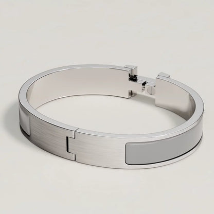 Hermès - Bracelet Clic HH Gris Clair Mat