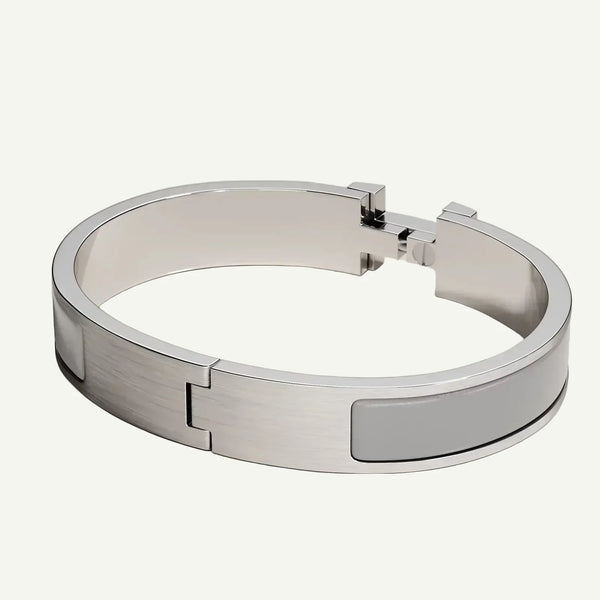 Hermès - Clic HH Bracelet Matte Light Gray