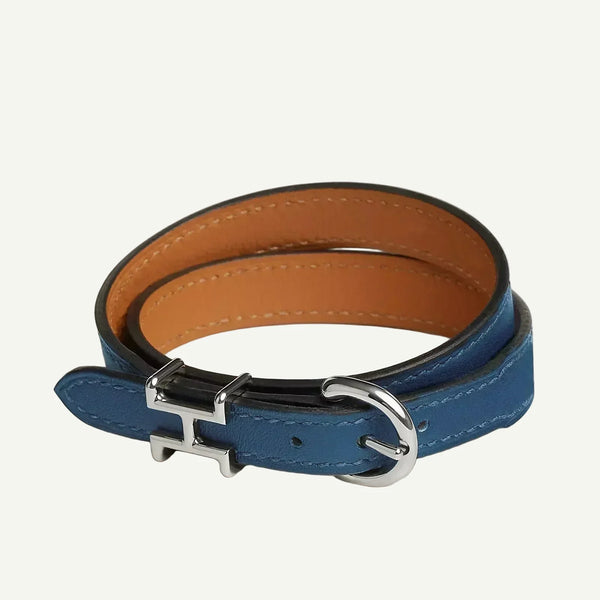 Hermès - Trench Bracelet Blue Tie