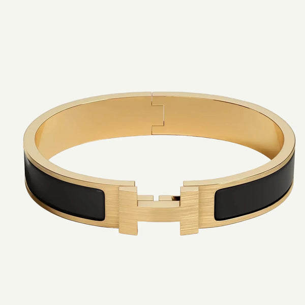Hermès - Clic HH Bracelet Matte Gold Black