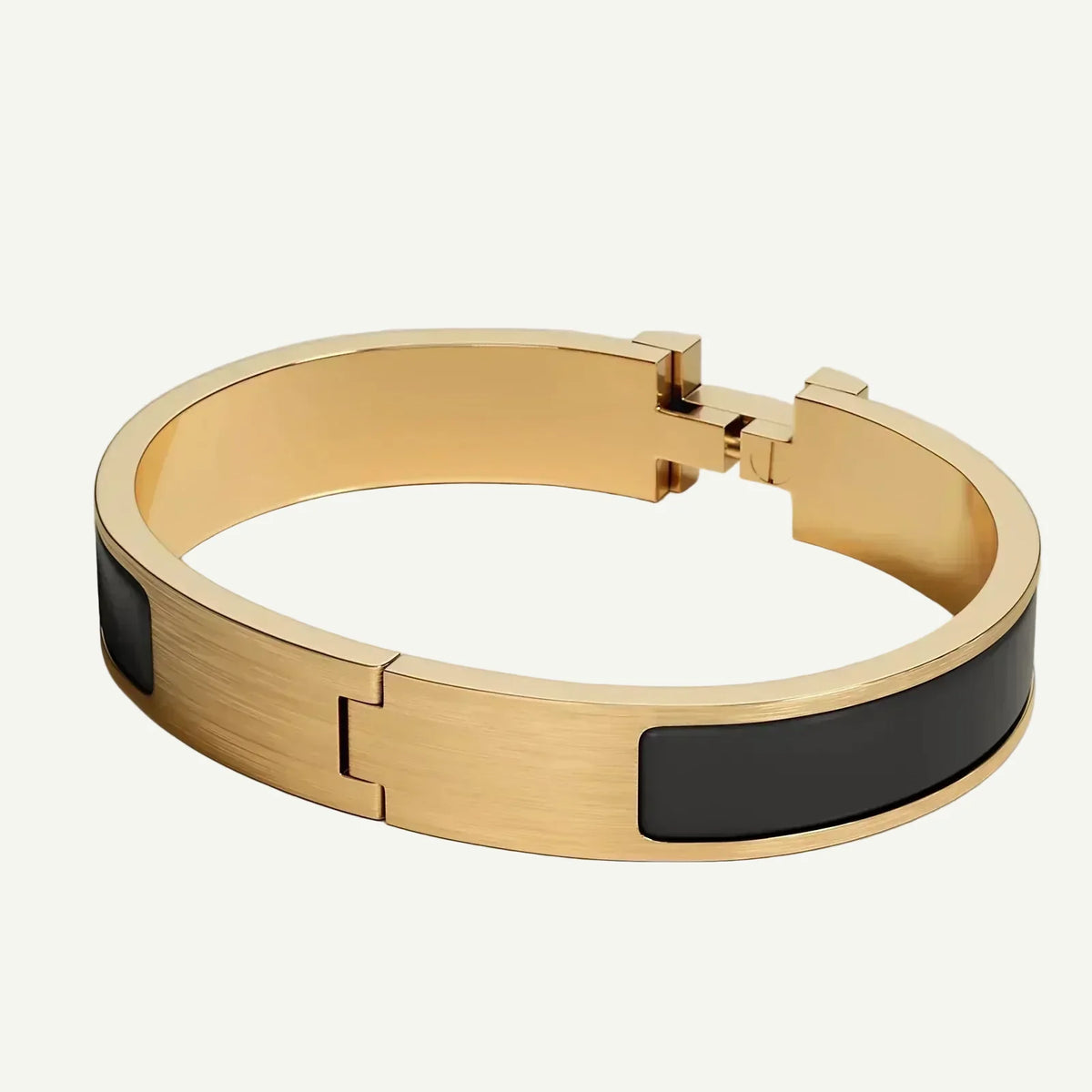 Hermès - Clic HH Bracelet Matte Gold Black