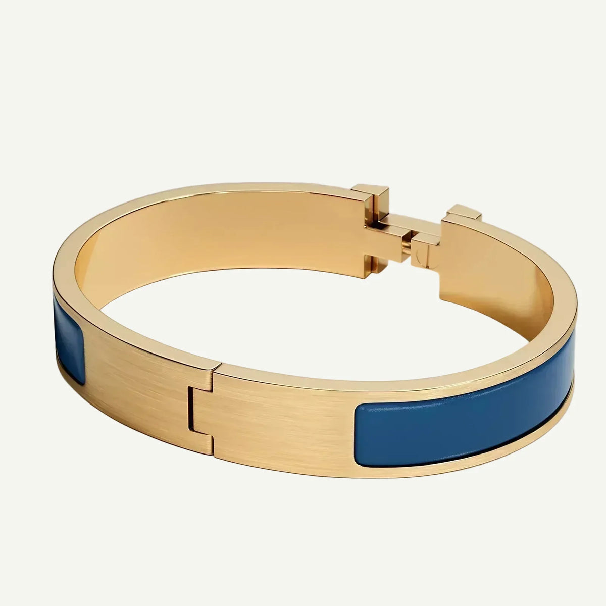 Hermès - Clic HH Bracelet Matte Gold Ultramarine