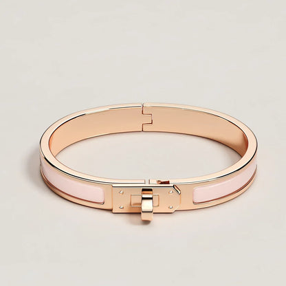 Hermès - Bracelet Mini Clic Kelly Rose Candeur