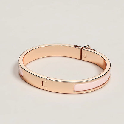 Hermès - Bracelet Mini Clic Kelly Rose Candeur