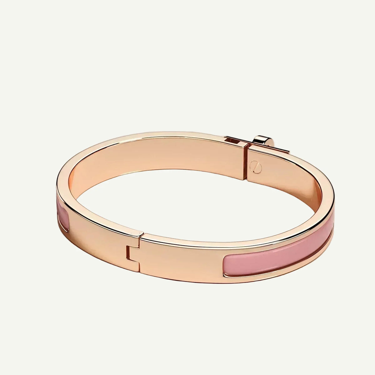 Hermès - Mini Clic Kelly Bracelet Rose Beauté