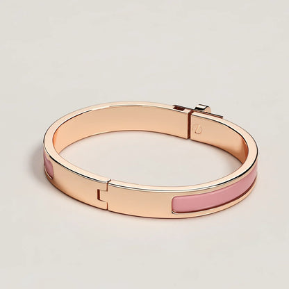 Hermès - Bracelet Mini Clic Kelly Rose Beauté