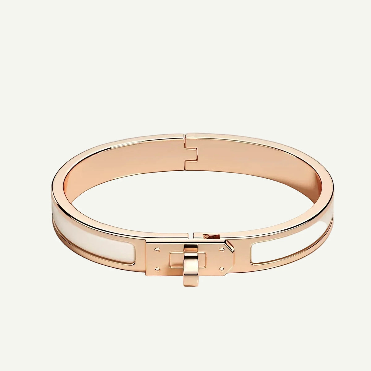 Hermès - Mini Clic Kelly Bracelet Cream