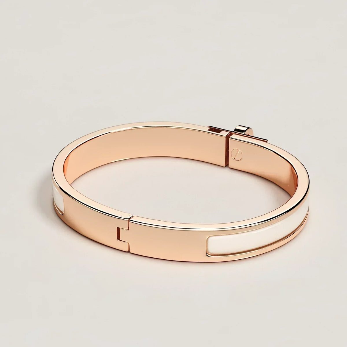 Hermès - Mini Clic Kelly Bracelet Cream