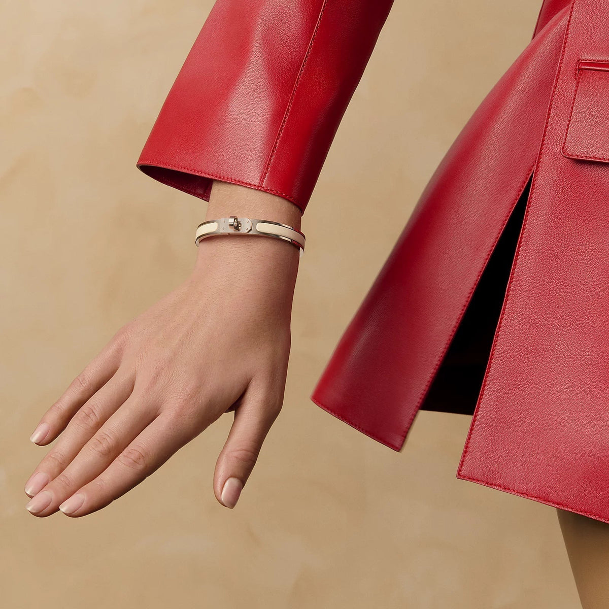 Hermès - Mini Clic Kelly Bracelet Cream 2