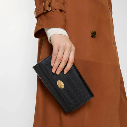 Burberry Portefeuille Cotswolds à chaîne Noir