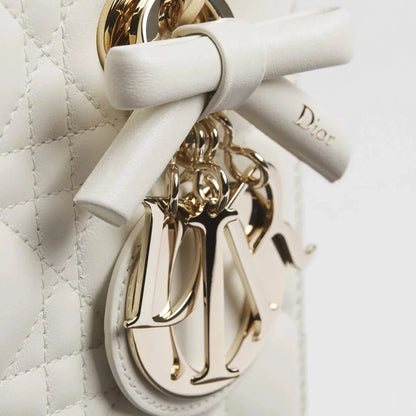 Dior Sac Lady Small Blanc à bandoulière