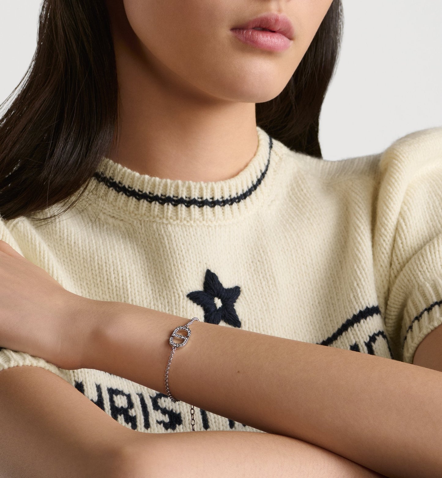 Dior - Bracelet Petit CD Argentée