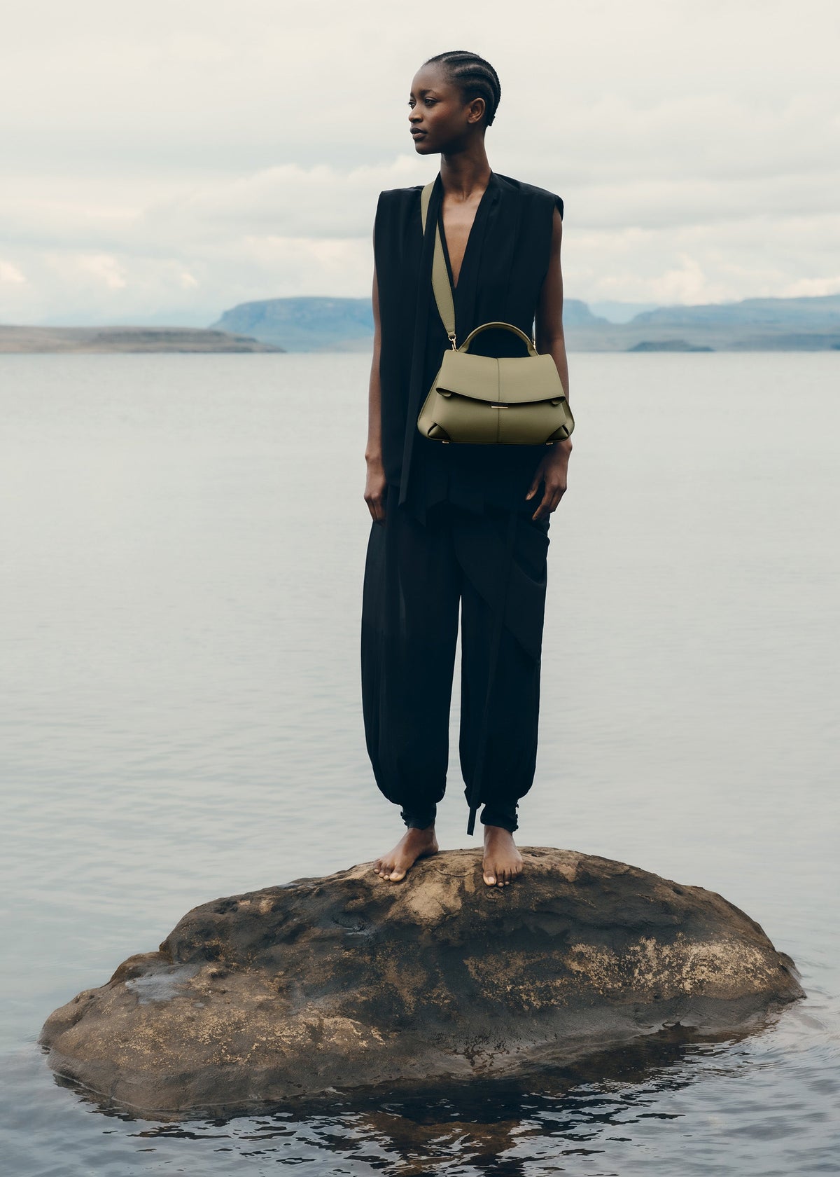Polène Sac Mokki Tilleul Grainé