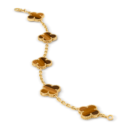 Van Cleef Vintage Alhambra 5 motifs Oeil de tigre