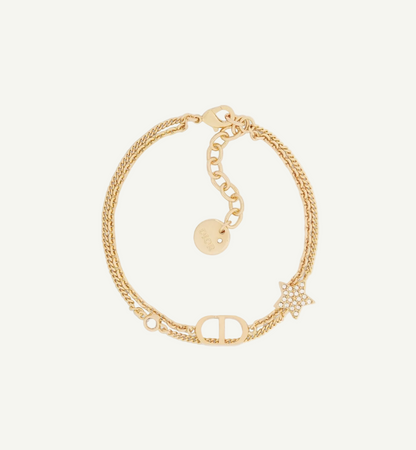 Dior - Bracelet double Petit CD Dorée