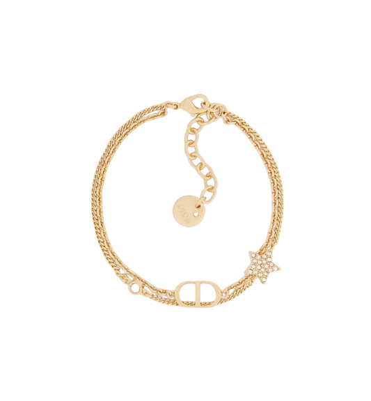 Dior - Bracelet double Petit CD Dorée
