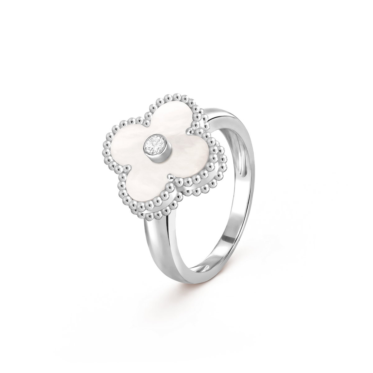 Van Cleef Vintage Alhambra Ring Mother-of-Pearl