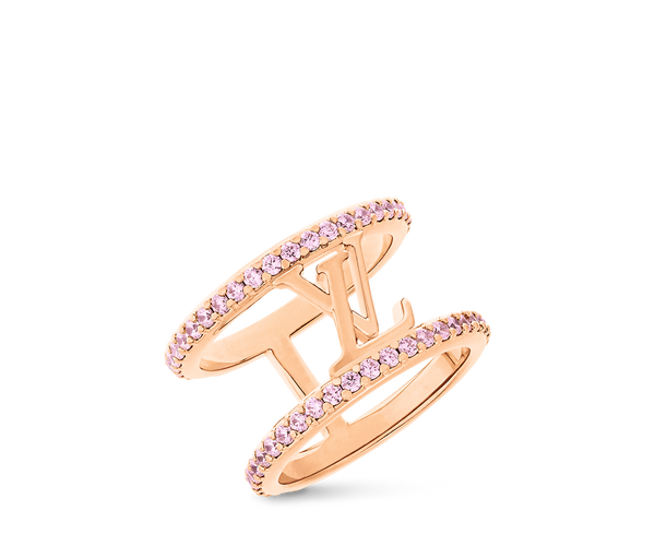 Louis Vuitton Bague LV Iconic Or Rose Cristal