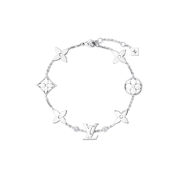 LV - Monogram Blossom Bracelet White Gold
