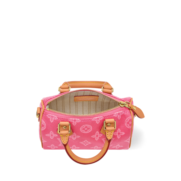 LV Sac Nano Speedy Toile Rose