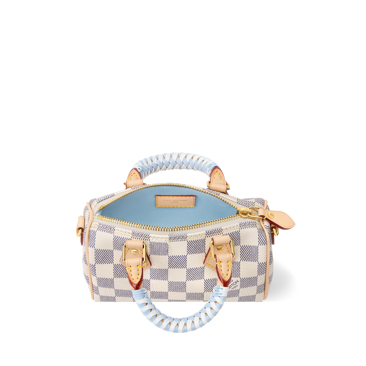 LV Sac Nano Speedy Toile Azur