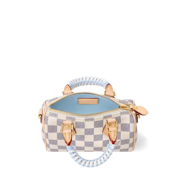 LV Sac Nano Speedy Toile Azur