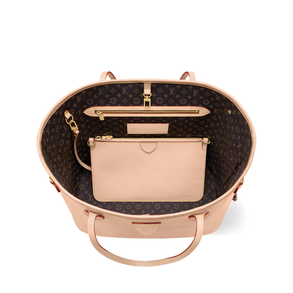 LV Sac Neverfull MM Beige