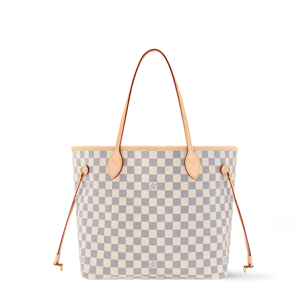 LV Neverfull MM Azur Canvas Bag