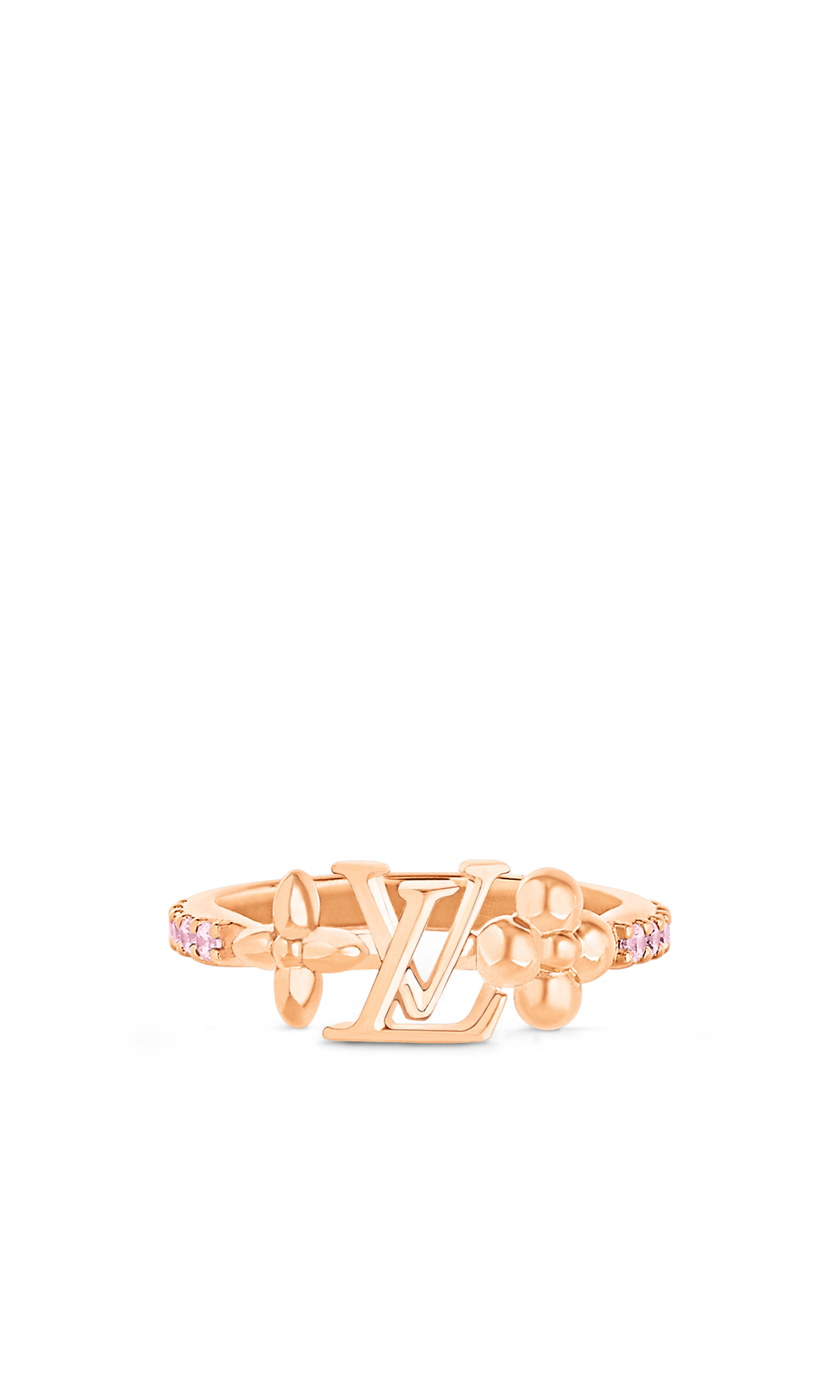 Louis Vuitton Bague LV Iconic Or Rose Fleurs