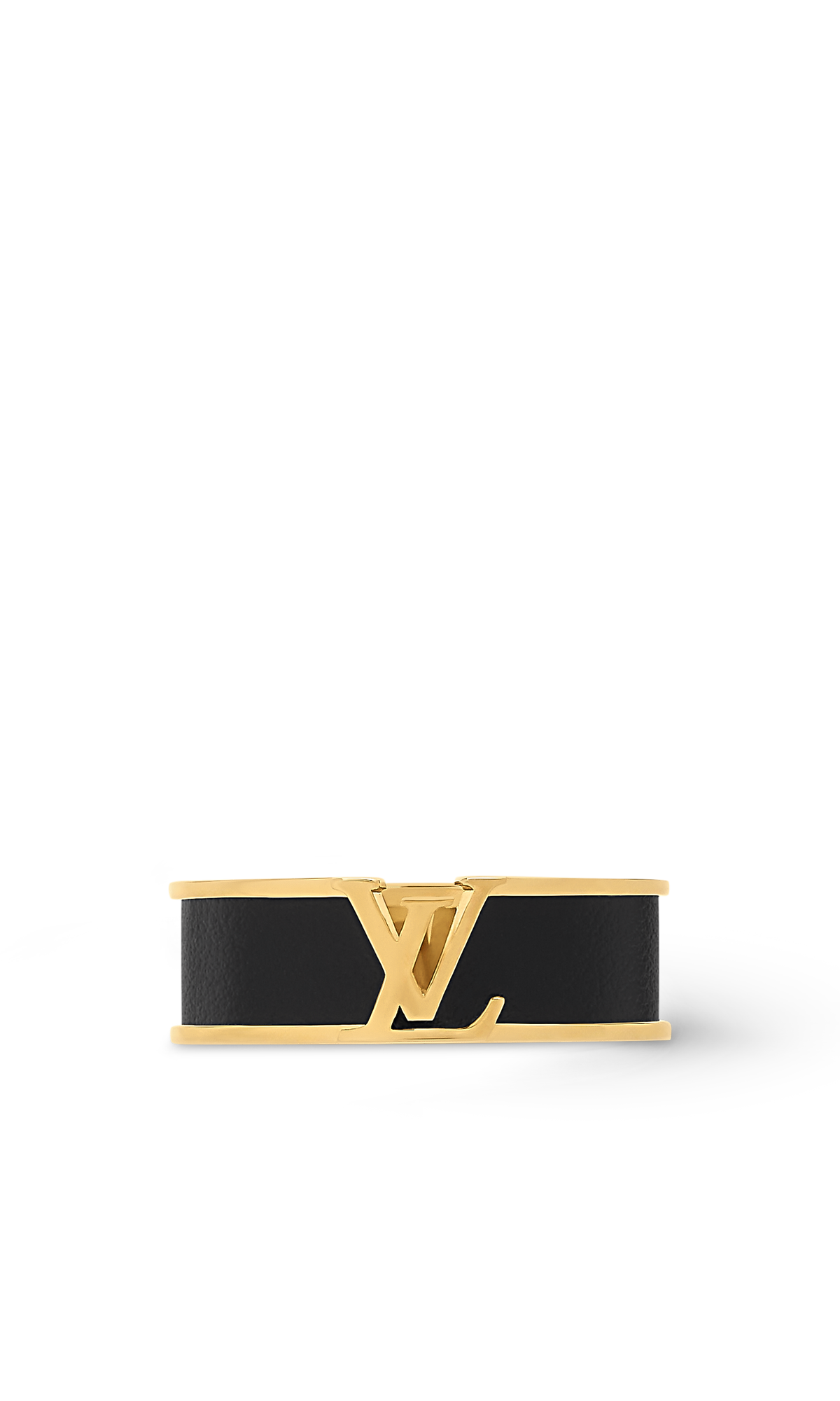 Louis Vuitton Bague LV Initiales Cuir Noir