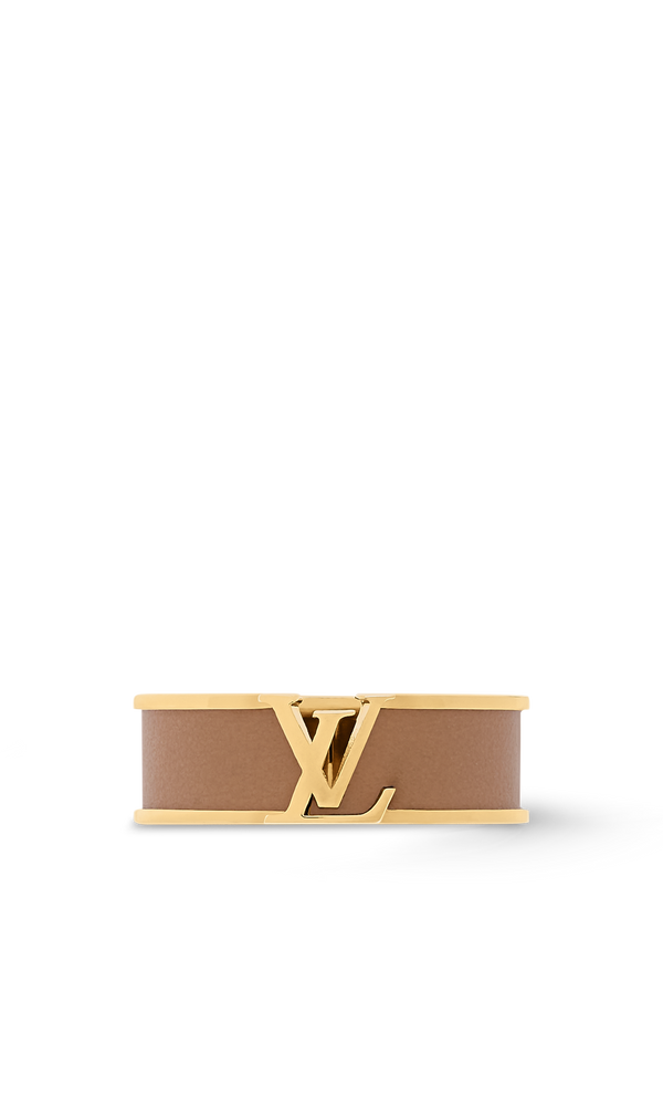 Louis Vuitton Bague LV Initiales Cuir Marron