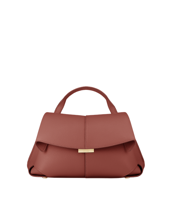 Polène Sac Mokki Mini Terracotta Grainé