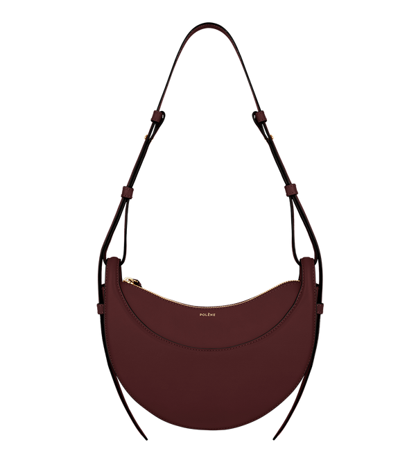 Polène Sac Numéro Dix Cerise Noire Lisse