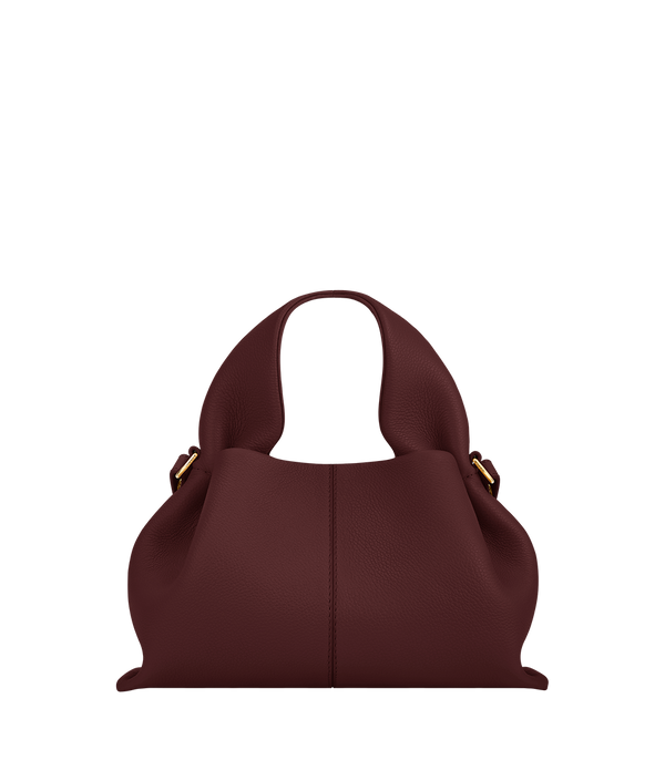 Polène Sac Numéro Neuf Mini Cerise Noire Grainé