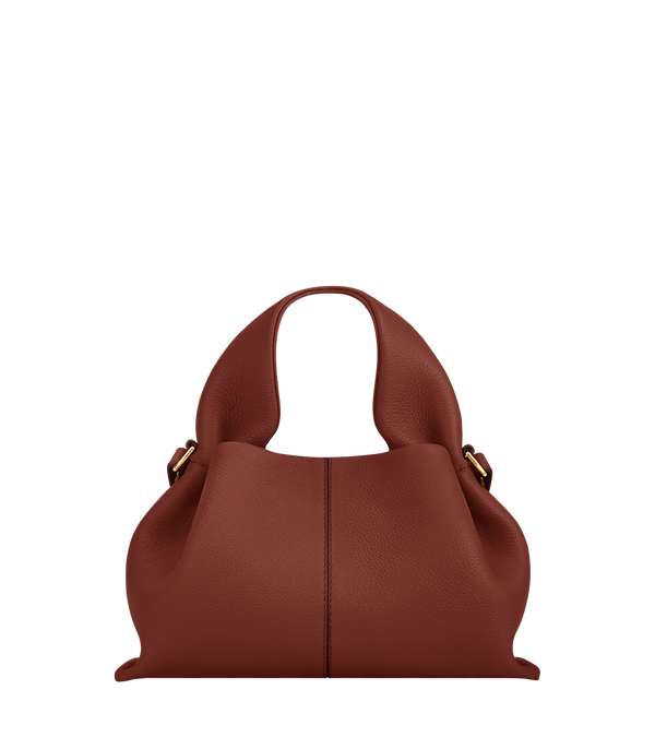 Polène Sac Numéro Neuf Mini Argile Rouge Grainé