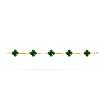 Van Cleef Vintage Alhambra 5 motifs Malachite
