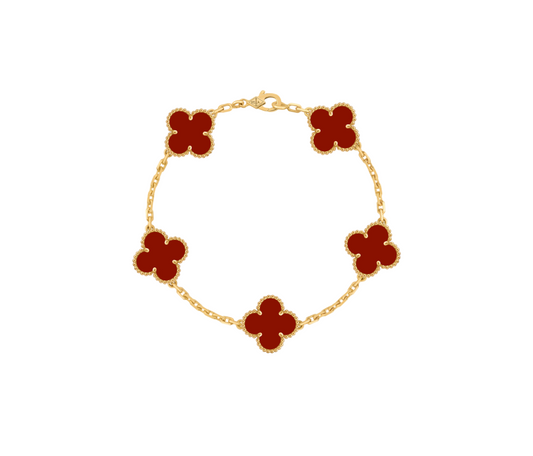 Van Cleef Vintage Alhambra 5 motifs Cornaline