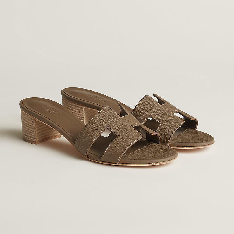 Hermes Sandales Oasis Etoupe