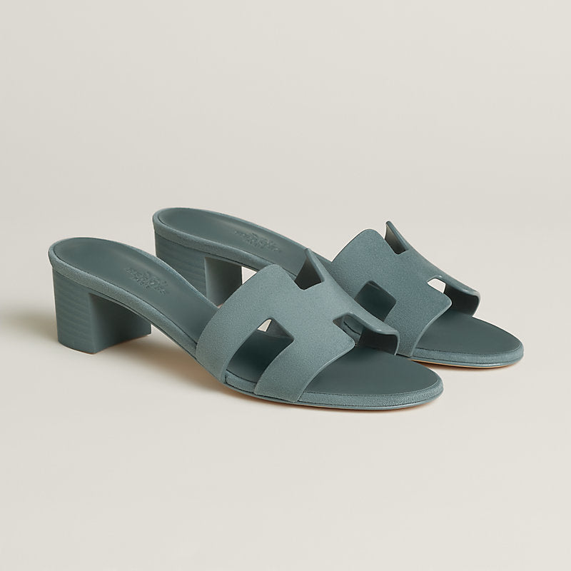 Hermes Sandales Oasis Bleu Tonnerre