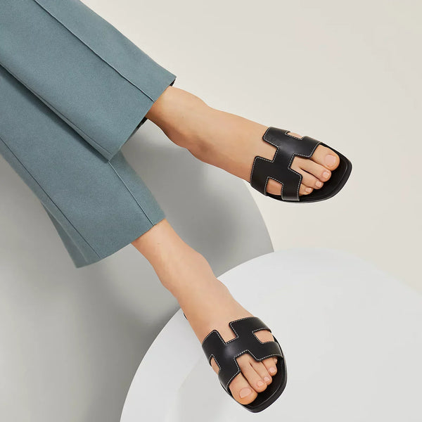 Hermes Sandales Noir