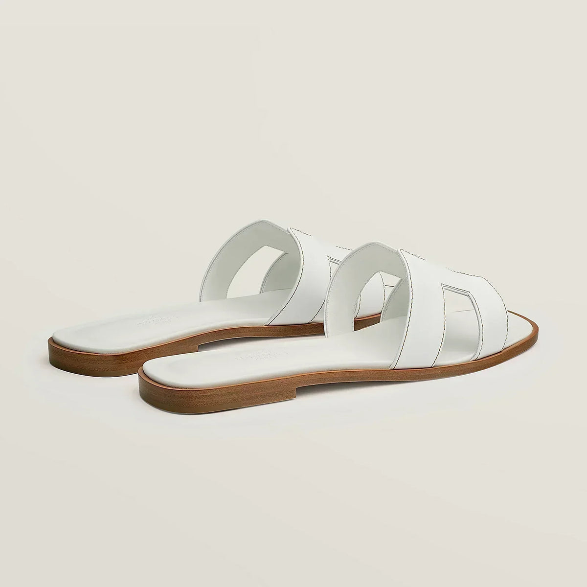 Hermes Sandales Blanc