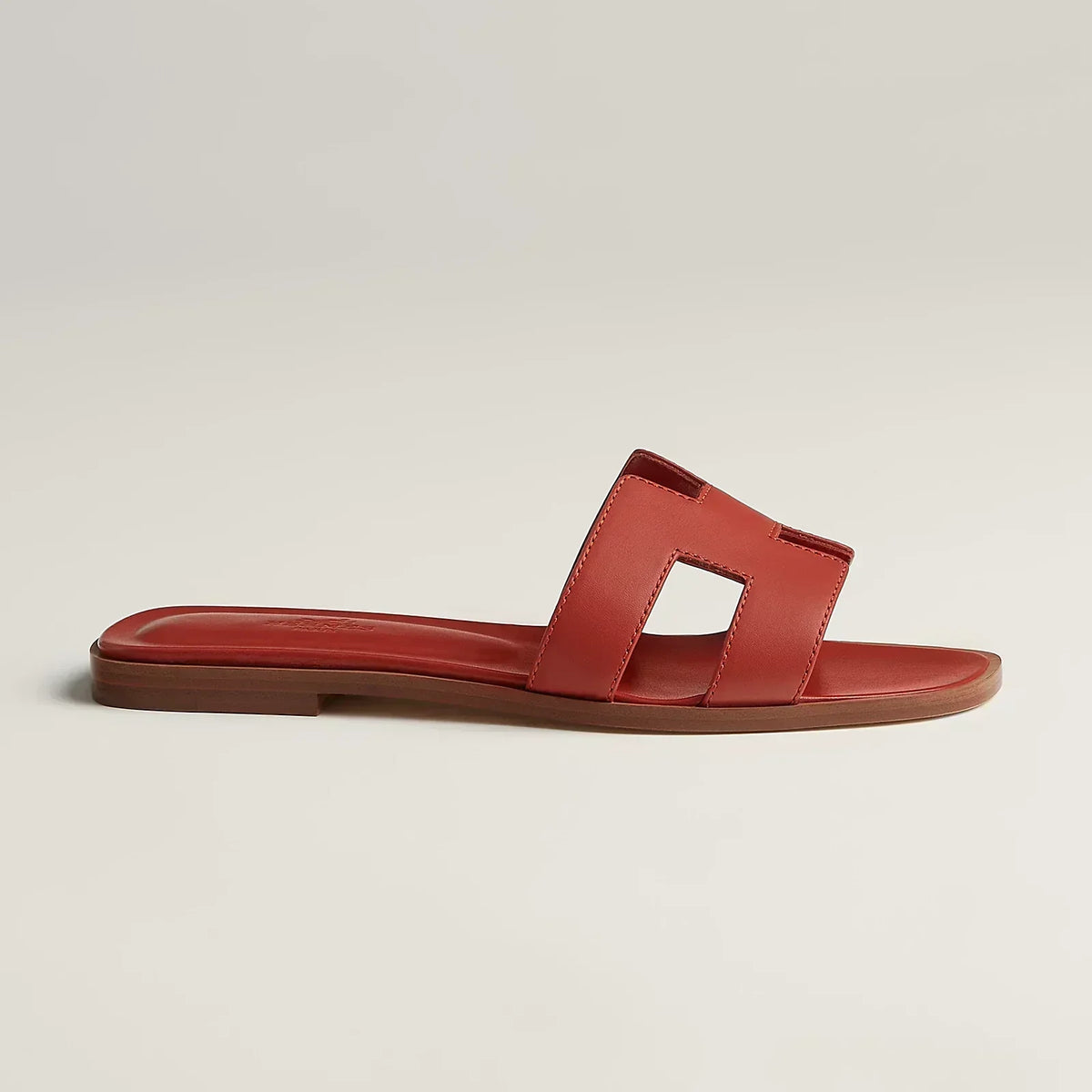 Hermes Sandales Orange brûlé
