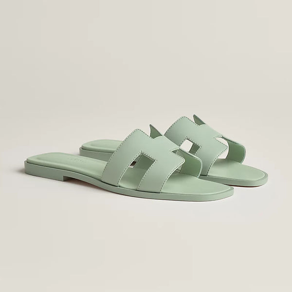 Hermes Sandales Vert d'eau