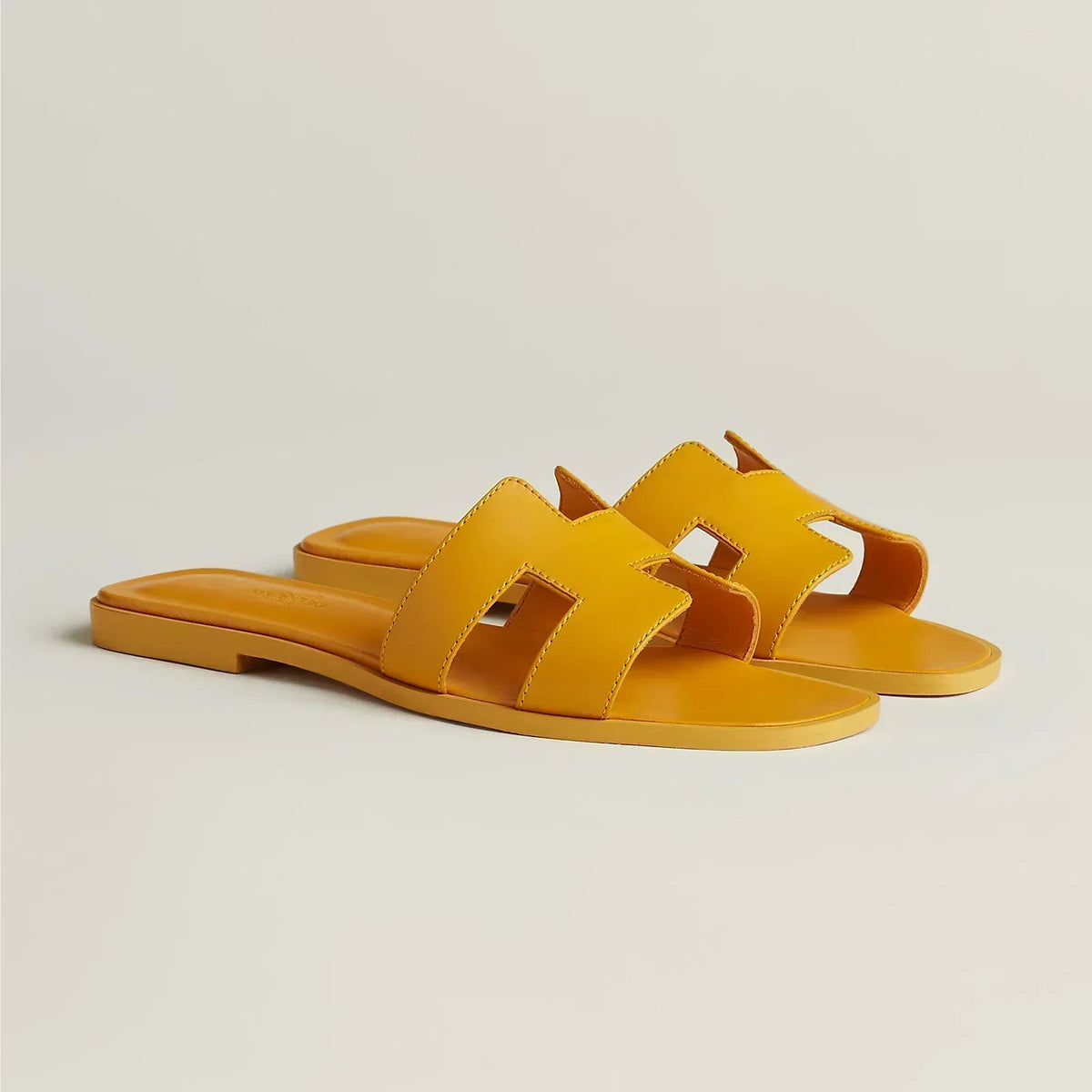 Hermes Sandales Jaune Topaze